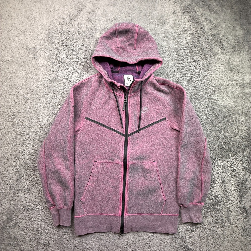 Nikelab Kim Jones Nike Tech Fleece Zip Hyper Hoodie Mens S Iridescent Pink Purp